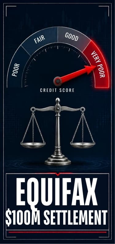 Equifax $100M Credit Score Settlement - Claim by December 28, 2026