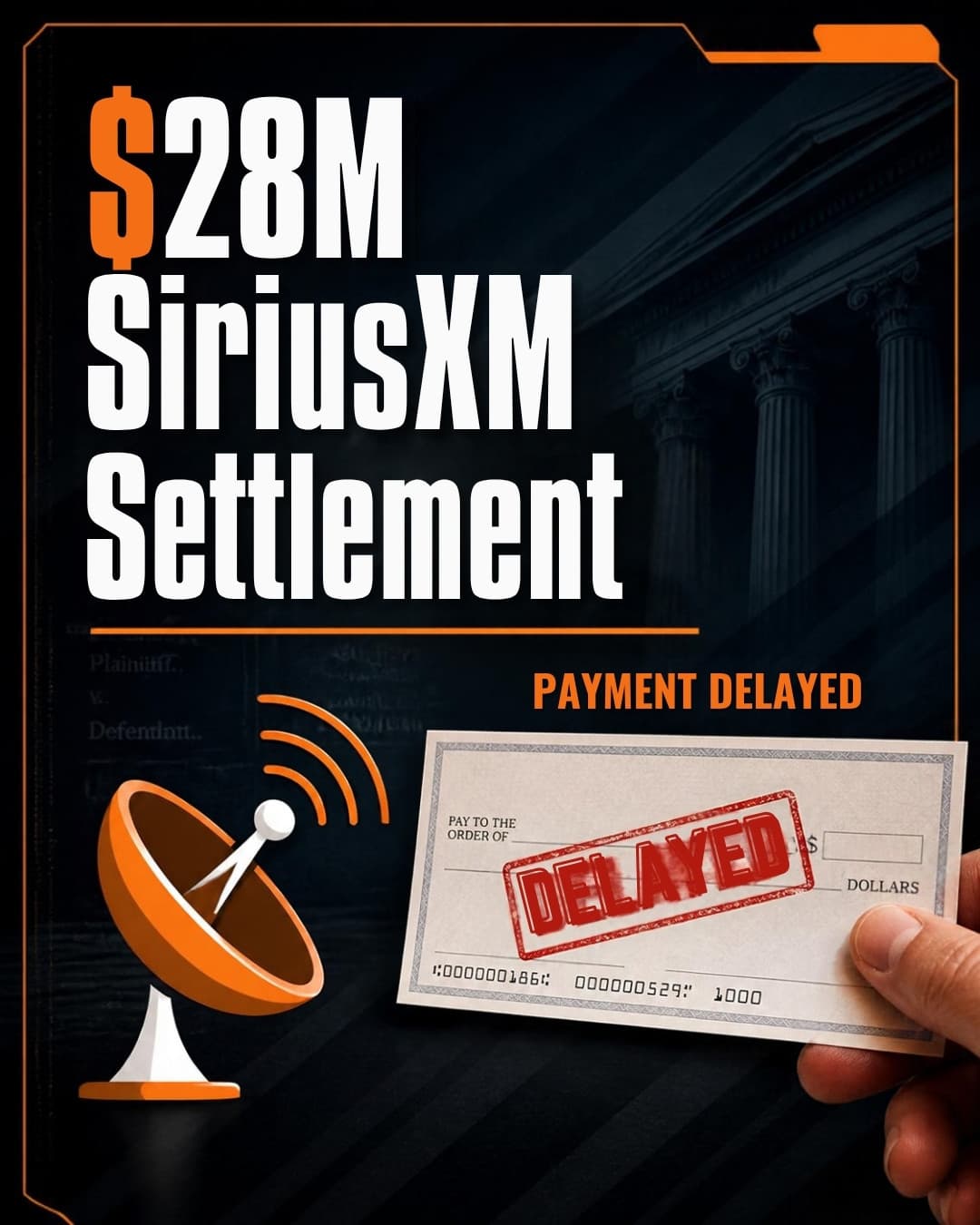 SiriusXM $28M Settlement Payments Delayed by Appeal - October 2026 Update